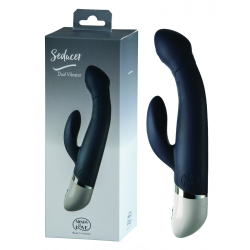 StRubber Minds Of Love  Seducer Dual - Вибратор-кролик, 18.5х3.2 см